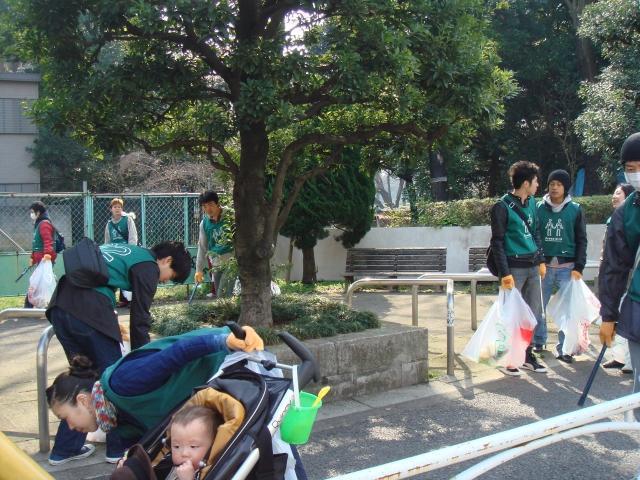 2007年 3月 10日 駒沢公園通りそうじ画像