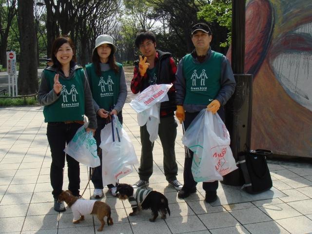 2007年4月20日　駒沢公園通りそうじ画像