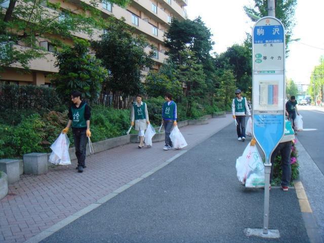2007年 4月 30日 駒沢公園通りそうじ画像
