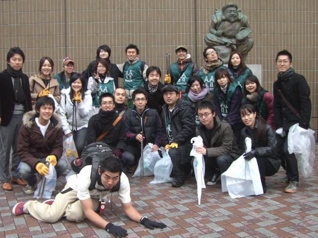 年末大恵比寿でゴミ拾い！画像