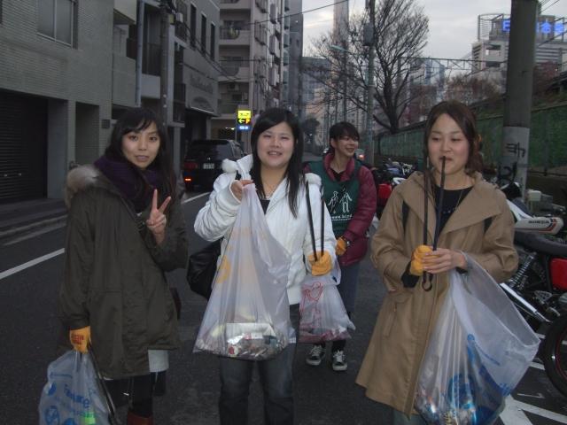 年末大恵比寿でゴミ拾い！画像