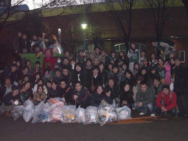 年末大恵比寿でゴミ拾い！画像