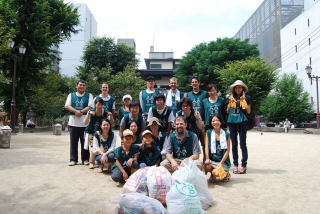 英会話でゴミ拾い☆画像