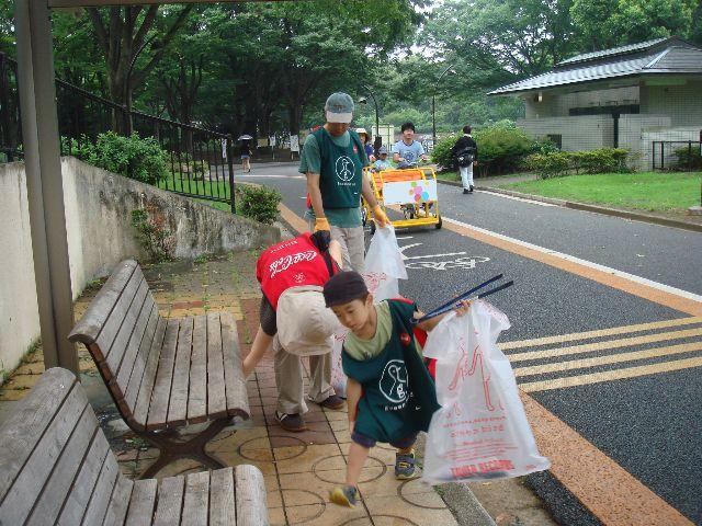 2009年 8月 2日 駒沢公園そうじ画像