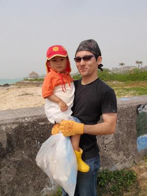 「海をきれいに！」恩納村海浜公園画像