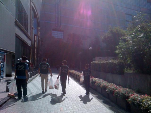 7月22日朝そうじ画像