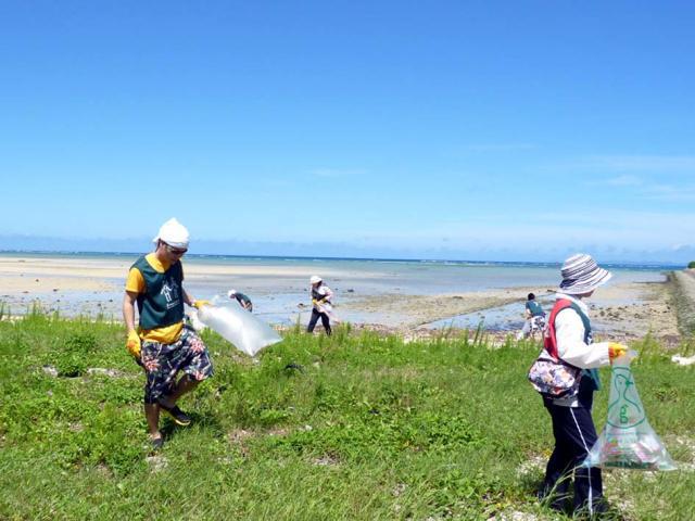 7月11日　糸満・海ん道　ビーチクリーン画像