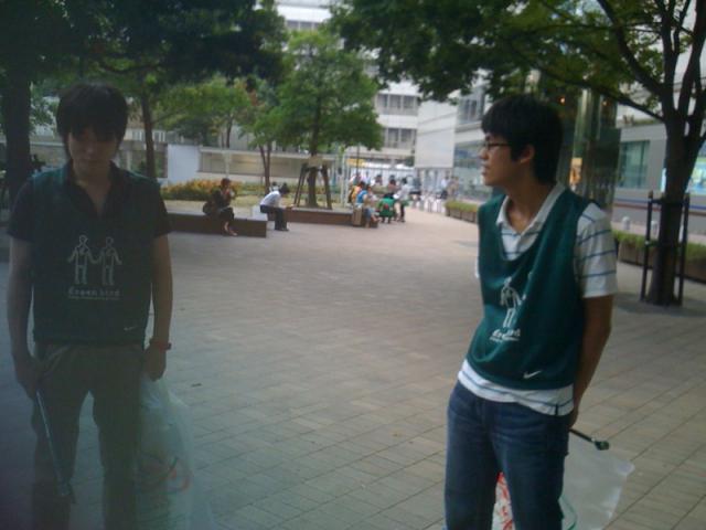 8月24日 夕方そうじ画像