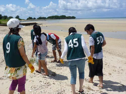 ９月２３日　第２回　糸満・海ん道　ビーチクリーン画像
