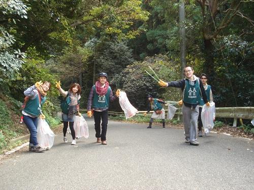 11/23　志賀島ウォーキングそうじ画像