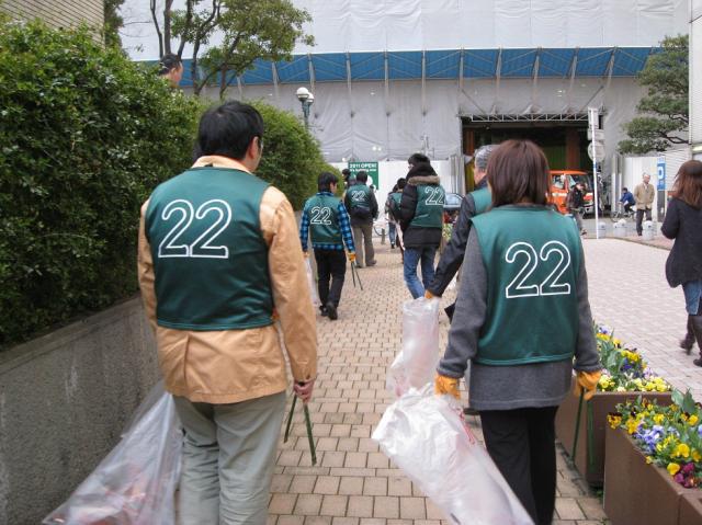 3月22日　夕方そうじ画像