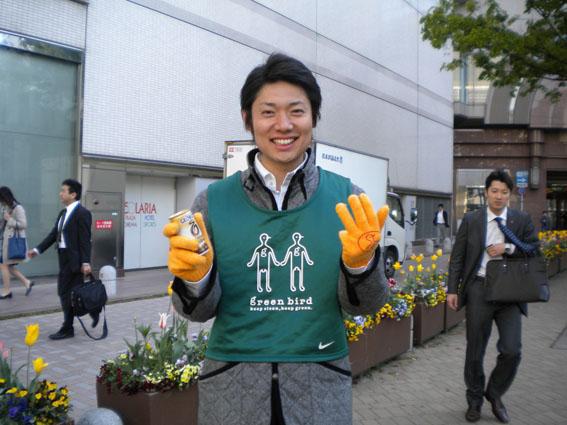 4.14 ブラックデー　朝そうじ画像