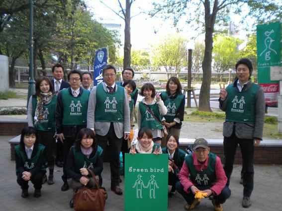 4.21　春の天神に癒されながら〜♪　朝そうじ画像
