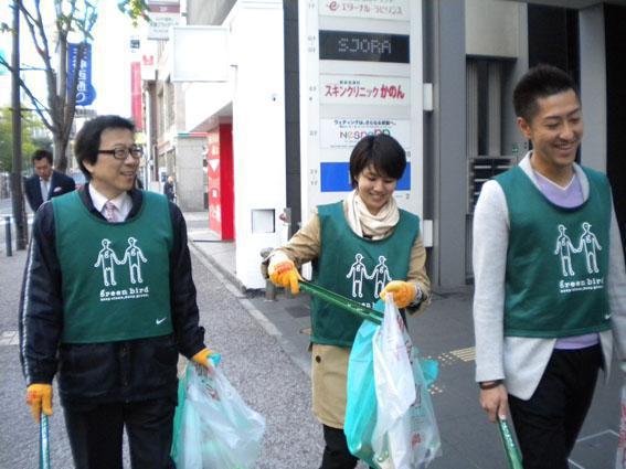 4.21　春の天神に癒されながら〜♪　朝そうじ画像