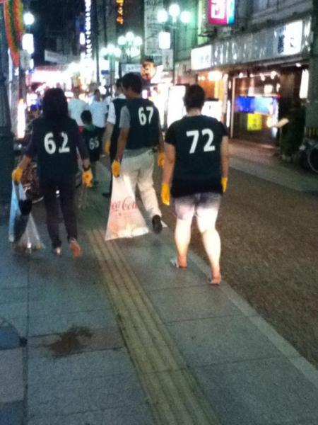 汗だくお掃除リーダー不在画像