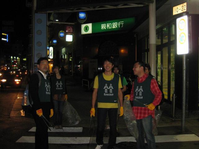 今にも雨が降り出しそうでしたが&hellip;夜そうじ！画像