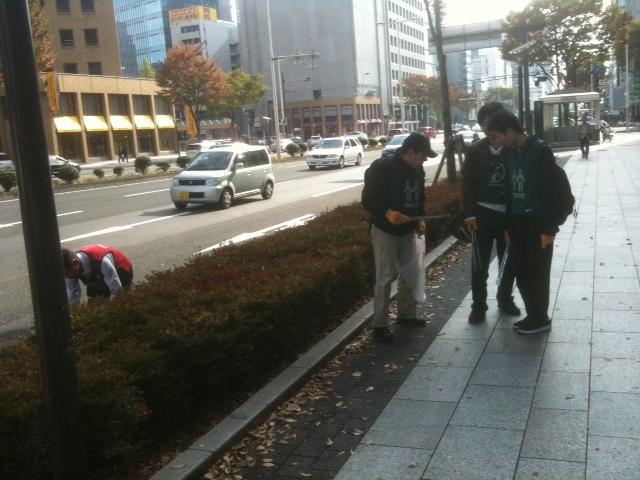 11/12 男だらけの仙台そうじ＆若林区の農場での活動画像