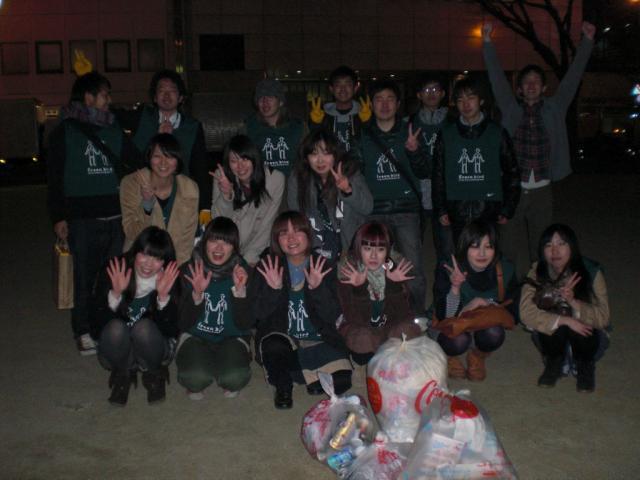 熊本のお掃除と街中宣伝画像