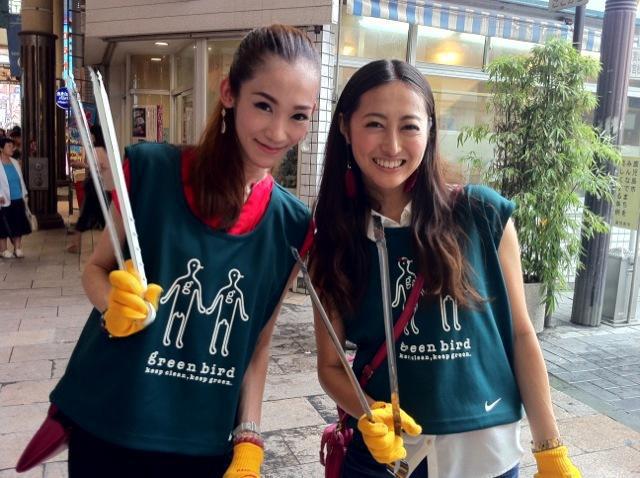 鹿児島チーム　天文館　昼おそうじ画像