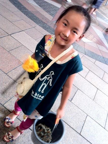 鹿児島チーム　天文館　昼おそうじ画像