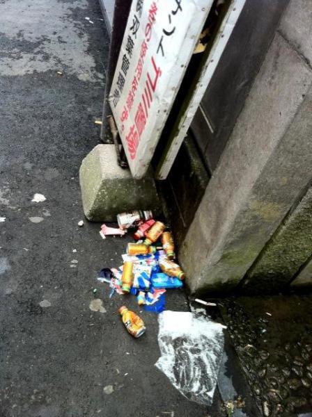 鹿児島チーム　天文館　昼おそうじ画像