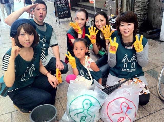 鹿児島チーム　天文館　昼おそうじ画像