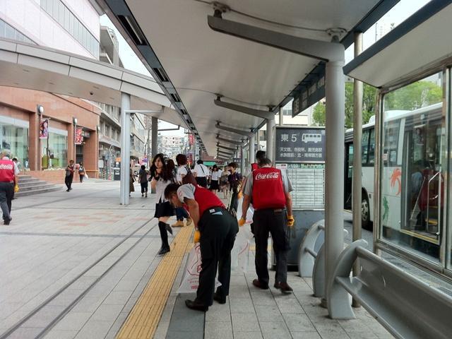 鹿児島チーム　朝おそうじ　中央駅画像