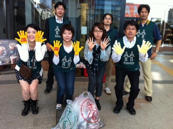 鹿児島チーム　天文館　朝おそうじ(*&acute;&forall;｀*)画像