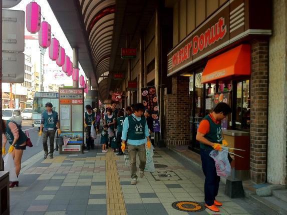 鹿児島チーム　天文館　昼おそうじ☆((( *~&nabla;~)爻(~&nabla;~* )))画像
