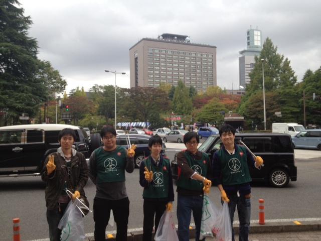 10月そうじ終了！「ポイ捨てはー！かっこ悪いぞー！！」画像