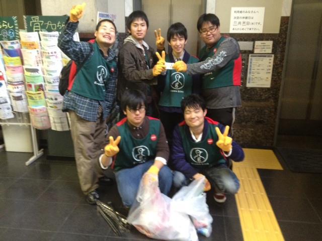 10月そうじ終了！「ポイ捨てはー！かっこ悪いぞー！！」画像