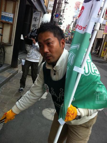 任侠ヘルパー応援☆鹿児島チーム　天文館昼おそうじ画像