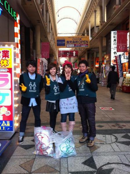 12月16日　天文館昼おそうじ画像