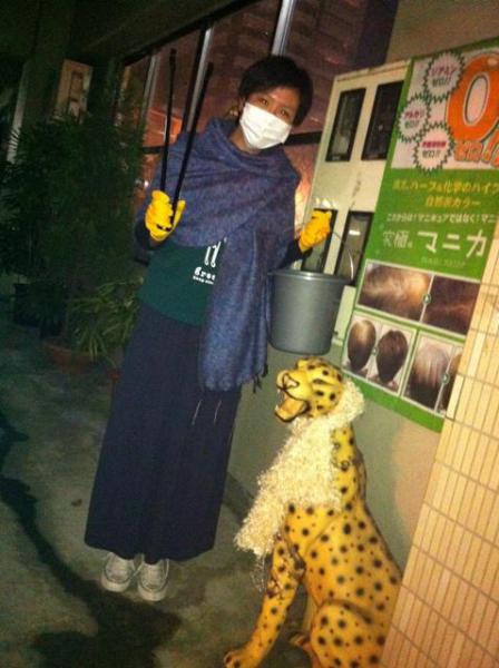 鹿児島チーム　中央駅　夜おそうじ(*&acute;&forall;｀*)画像