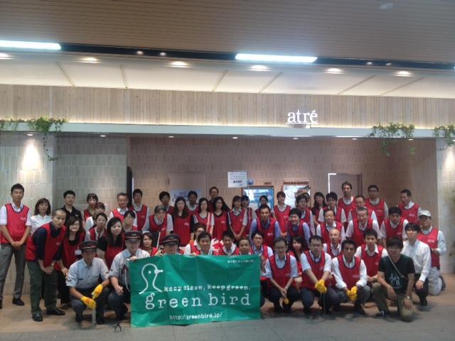 アトレ「Clean&Green Action」四谷店そうじ画像