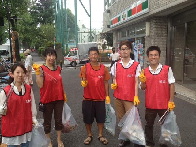 アトレ「Clean&Green Action」四谷店そうじ画像