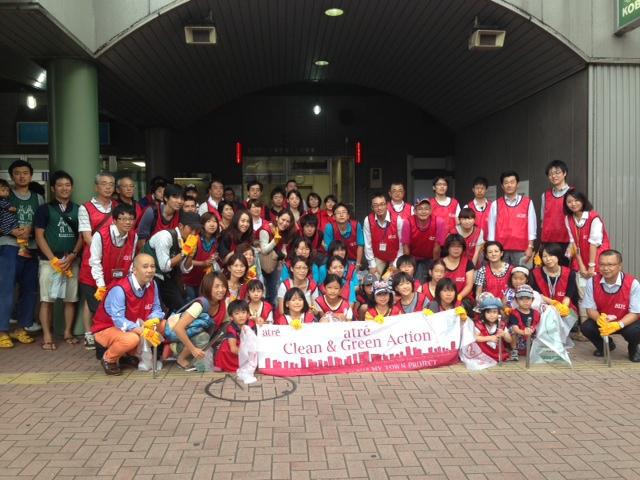アトレ「Clean&Green Action」大井町そうじ画像