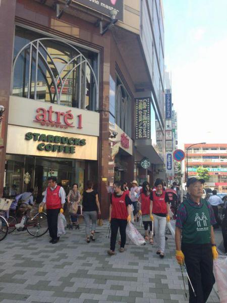 アトレ「Clean&Green Action」目黒そうじ画像