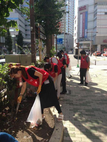 アトレ「Clean&Green Action」目黒そうじ画像