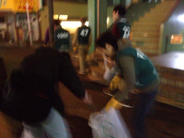 初掃除2014　学生掃除？画像