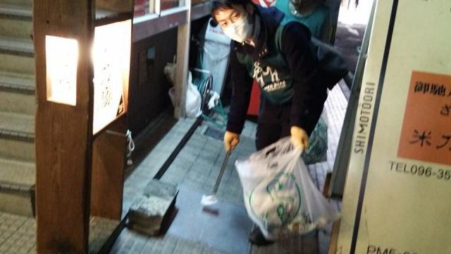 初掃除2014　学生掃除？画像