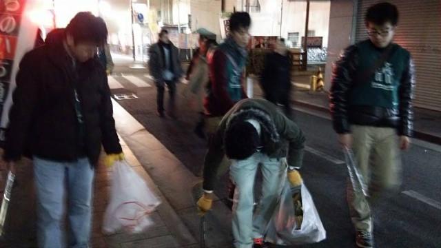 初掃除2014　学生掃除？画像