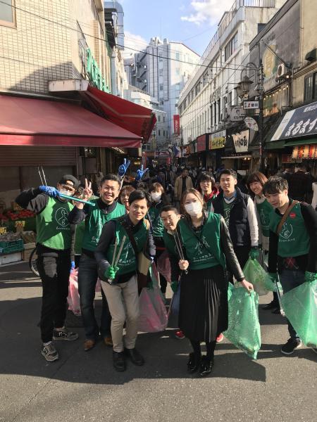 ユニクロ赤羽ビビオ店さんとコラボそうじ:)画像