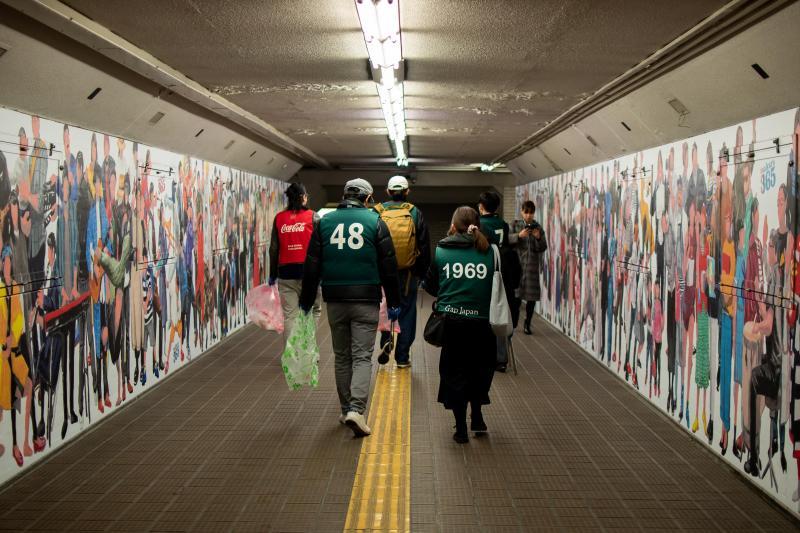 雨が降ったのでアーケードをぶらりとお掃除散歩！画像