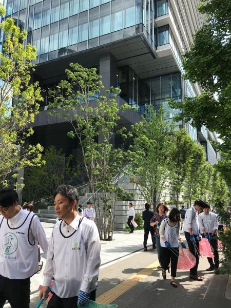 渋谷道玄坂チーム第五回清掃活動画像