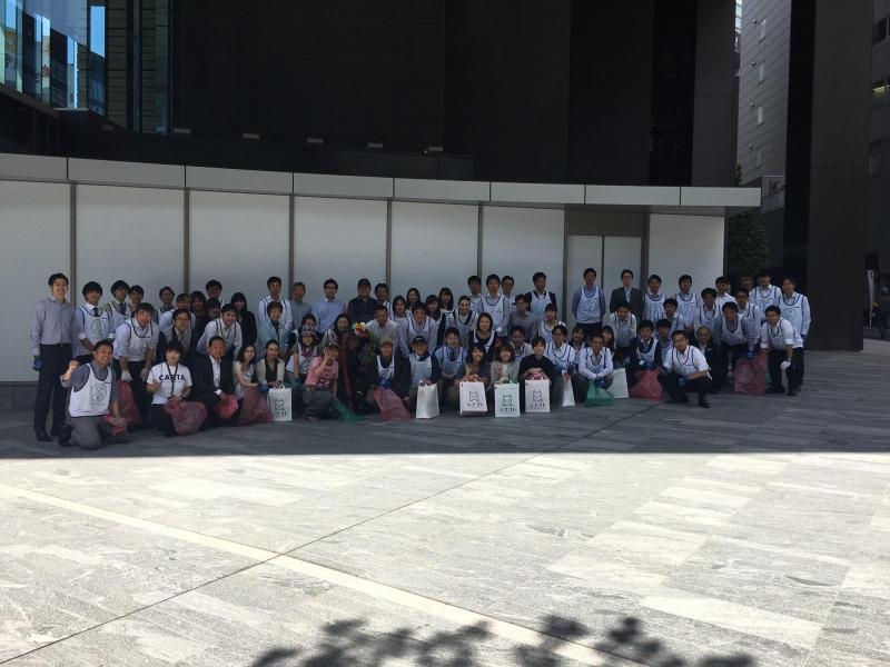 渋谷道玄坂チーム第五回清掃活動画像