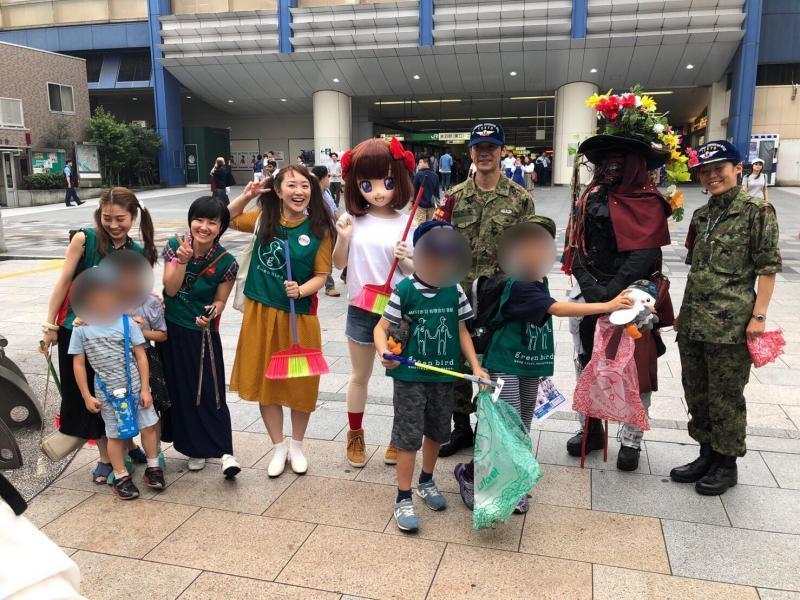 初♡赤羽バネ子ちゃんコラボそうじ画像