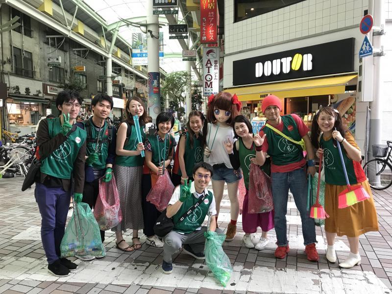 初♡赤羽バネ子ちゃんコラボそうじ画像