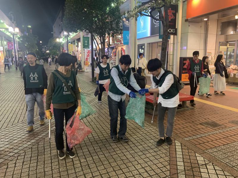 秋の夜長に夜掃除画像