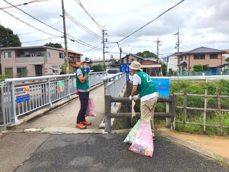 三津屋川緑道へ画像